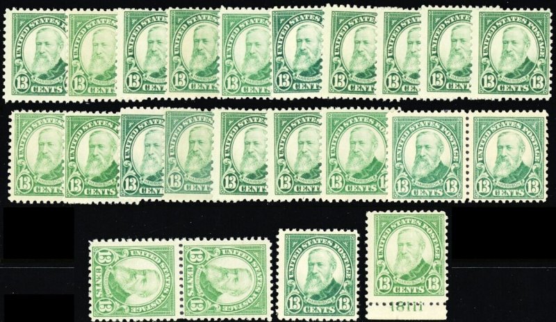 622, Mint FVF NH 13¢ - WHOLESALE Lot of 49 Stamps CV $931.00 * Stuart Katz