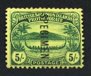 MOMEN: SOLOMON ISLANDS SG #17s SPECIMEN 1910 MINT OG H LOT #60987