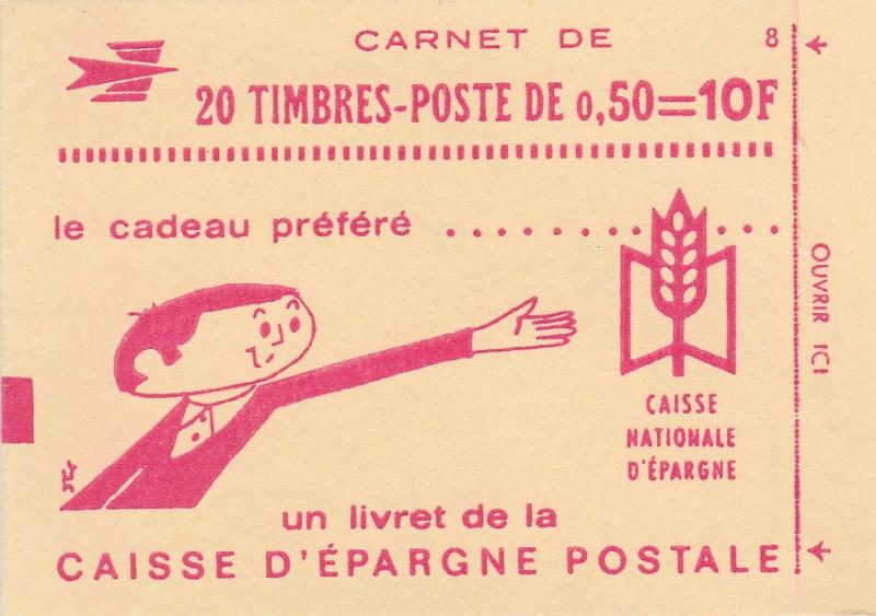 France #1293b   Booklet  With 2 Panes  CV $20.00  (A9151)