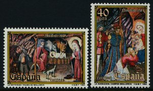 Spain 2395-6 MNH Christmas, Art, Nativity