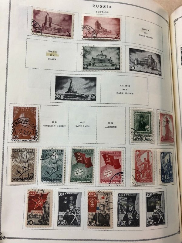 INTERNATIONAL COLLECTION IN SCOTT ALBUM – PORTUGAL TO RUSSIA – 423335