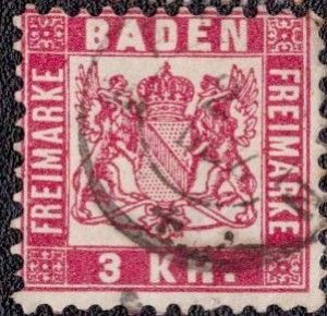 Baden - 27 1868 Used