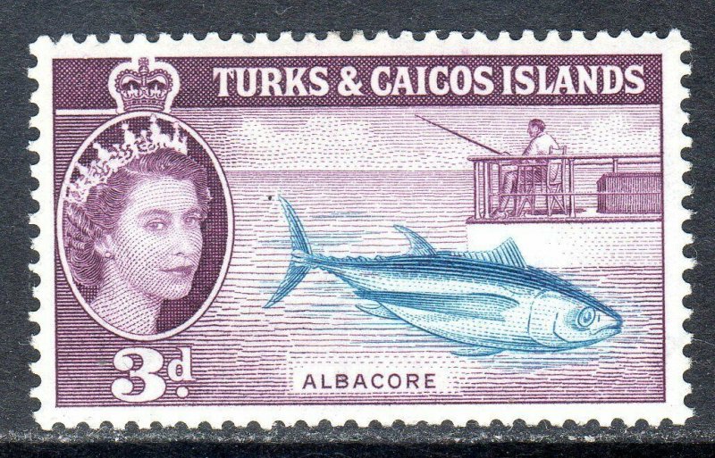 Turks & Caicos  1957   sg 241   3d  -  value   LMM