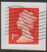 GB QE II Machin SG U2968d - 1st vermillion  - date code M12L - Source  S 