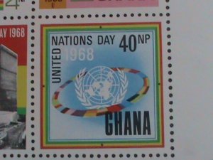 GHANA STAMP:1967-SC#314A  UNITED NATION DAY IMPERF: MNH - S/S SHEET