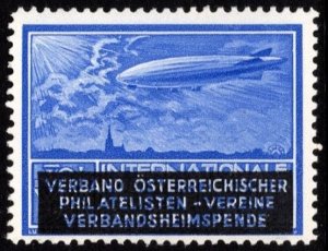 1933 Austria Poster Stamp WIPA International Postal Stamps Exhibition Vienna