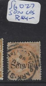 INDIA   (P1412BB)  QV 2A  SG O27  SON CDS   VFU  