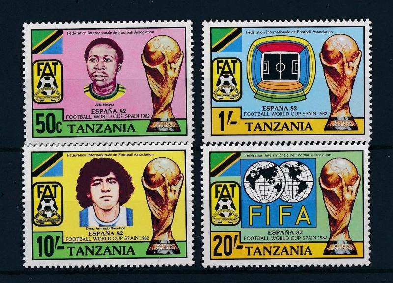 [46412] Tanzania 1982 Sports World Cup Soccer Football Spain Diego Maradona MNH