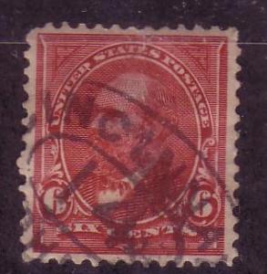   US  Sc# 224 Garfield Used