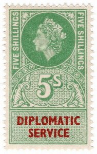 (I.B) Elizabeth II Revenue : Diplomatic Service 5/-