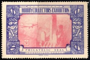 1932 US Cinderella New York Hobby Collectors Exhibition Philatelic Seal (NRA)