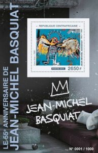Centrafrique 2015 MNH. JEAN‑MICHEL BASQUIAT. Michel Code: 5744 / Bl.1370