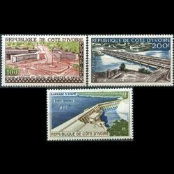 IVORY COAST 1959 - Scott# C14-6 Buildings Set of 3 NH