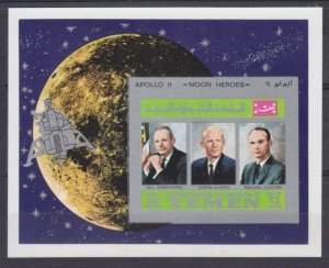 1969 Yemen Kingdom A809/B167b Apollo 11  Moon heroes  7,00 €