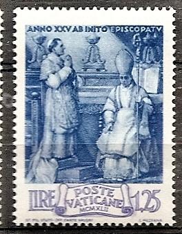 Vatican City  82 MNH 1942 Consecration of Archbishop Pacelli