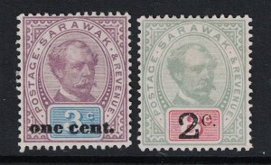 Sarawak SG# 23 & 24 Mint Hinged / Hinge Rem - S20576