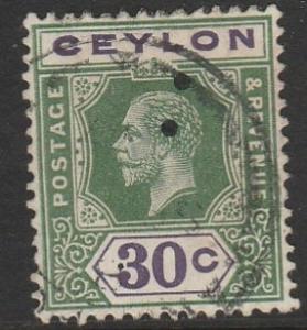 Ceylon, #239 Used From 1921-33