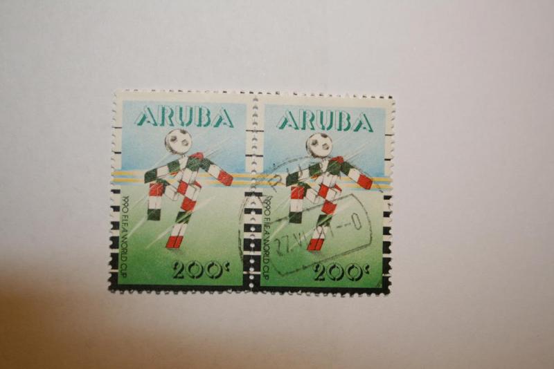 Aruba 1990. 'World Cup'. SG81 Double. UNH