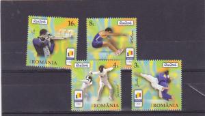 ROMANIA 2016 STAMPS Rio Olympics Brazil MNH POST set sport