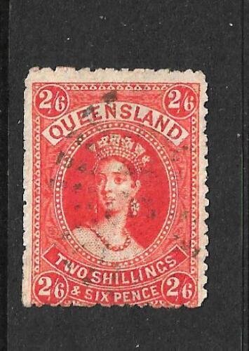 QUEENSLAND 1882 2/6 VERMILLION  QV  FU  SG 162 