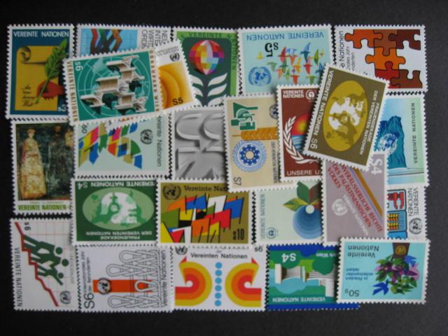 UN Vienna 24 different MNH, quite a nice group check em out!