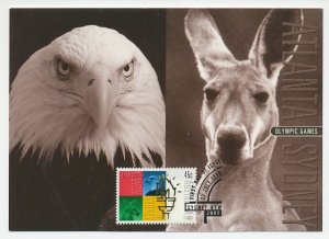 Maximum card Australia 2000 Kangaroo - Eagle - Olympic Games