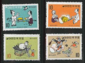 Korea Scott 680-683 MNH** May 5 1970 Fable set cv $22