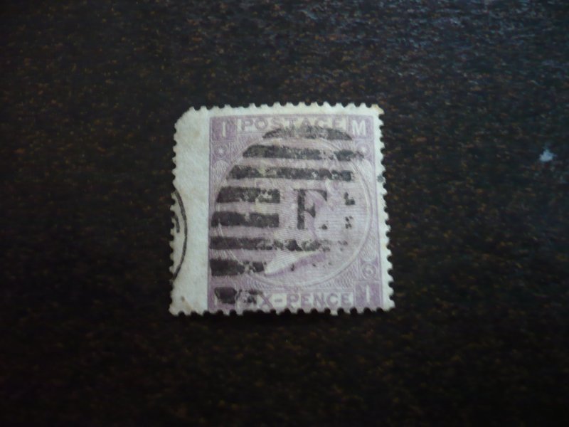 Stamps - Great Britain - Scott# 45 Plate 5 - Used Part Set of 1 Stamp