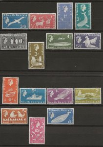 South Georgia SG 1-16 MNH VF 1963 GCV £190 (jr)