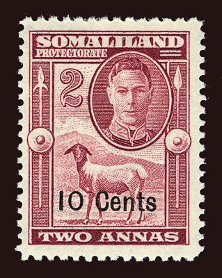 SOMALILAND PROTECTORATE Scott #117 SG126 1951 KGVI unused OG HR