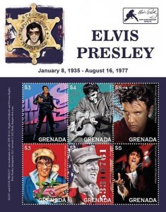 2023 06- GRENADA - ELVIS PRESLEY      6V  complet set    MNH **