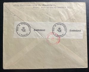 1943 Vasa  Finland Kenttapost censored Cover To Aarhus Denmark