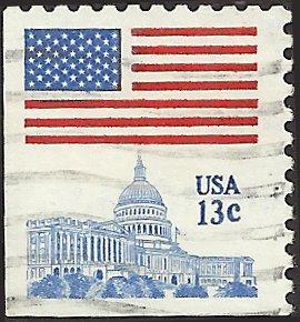 # 1623 USED FLAG OVER CAPITOL