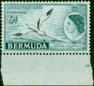 Bermuda 1953 6d Black & Deep Turquoise SG143 Fine MNH (2)