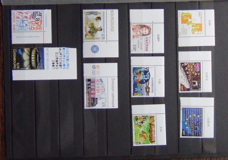 Luxembourg 2006 2007 Commemorative issues Chess Europa Scouts Culture etc MNH