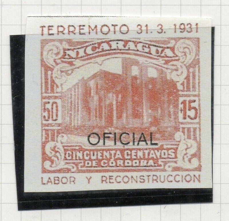 Nicaragua 1931 PROOF Issue Fine Mint Hinged 50c. Optd Official NW-14289