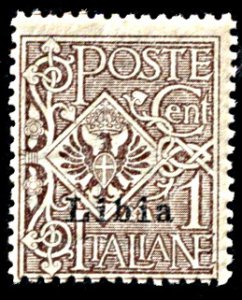 Libya 1b, MNH, Overprinted Italian Issue, type II