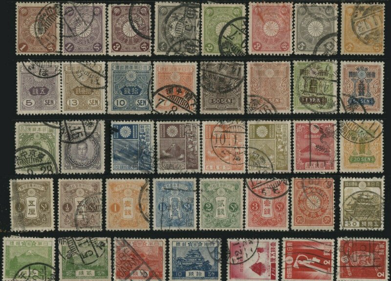 JAPAN Stamps Postage ASIA Collection Used