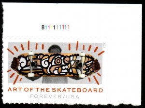 SC# 5766- (63c) - Art of the Skateboard - 4 of 4 - MNH Plate Number Single