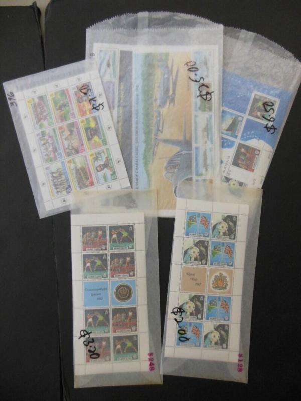 SOLOMON : Beautiful all VF MNH collection in glassines mostly between 1970s-2000