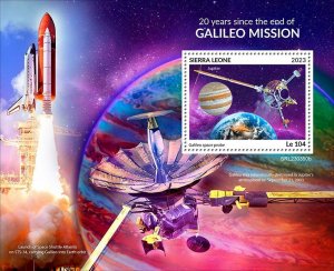 SIERRA LEONE - 2023 - Launch of Galileo Mission - Perf Souv Sheet  - M N Hinged