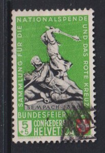 Switzerland  #B100 used 1940  Sempach 5c