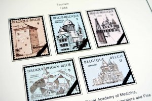 COLOR PRINTED BELGIUM 1976-1999 STAMP ALBUM PAGES (94 illustrated pages)