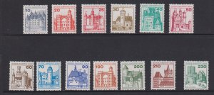 Germany  Berlin   #9N391-9N403  MNH  1977-79  castles