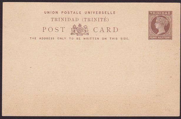 TRINIDAD QV 1d postcard fine unused.........................................5393