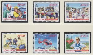 Jersey 2013, ' Red Cross'  Set of 6.  unmounted mint NHM