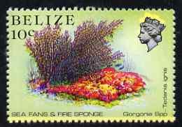 Belize 1984-88 Sea Fans & Fire Sponge 10c def perf si...