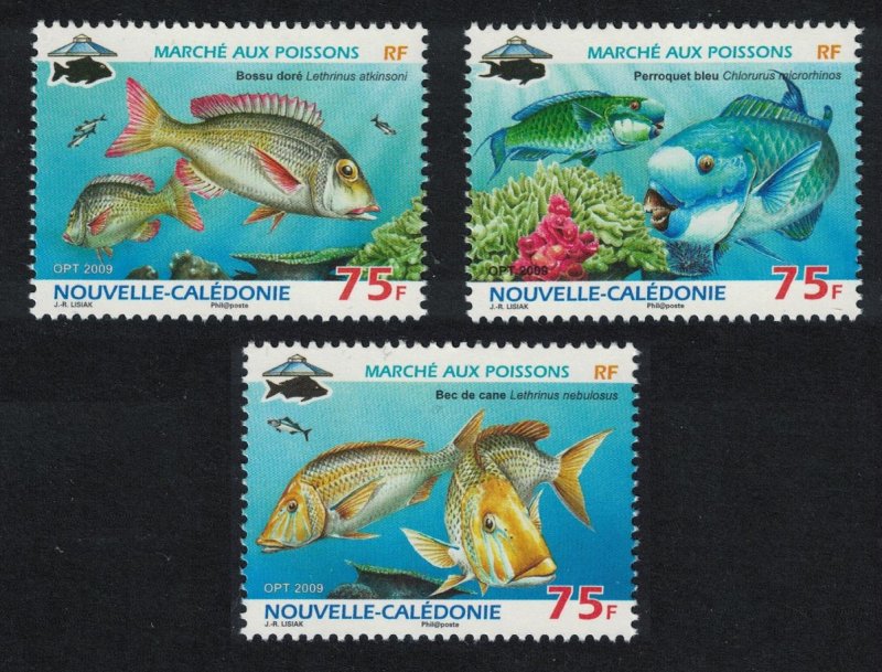 New Caledonia Fish 3v SG#1461-1463 MI#1489-1491