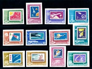 [97022] Hungary 1963 Space Travel Weltraum Stamps on Stamps Imperf. MNH