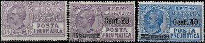 Italy 1921/25 ☀ Pneumatic Dispatch Stamp - Posta pneumatica ☀ MNH **